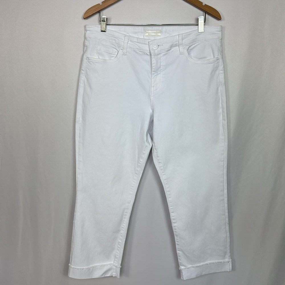 KUT From The Kloth Women’s Amy Crop Straight Leg Jeans Size 14 White - Picture 5 of 14